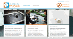 Desktop Screenshot of duales-studium.org