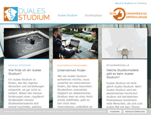 Tablet Screenshot of duales-studium.org